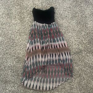 Strapless High-Low Dress